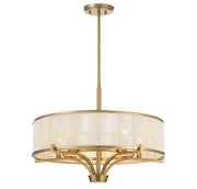 Savoy House 1-7751-5-322 Five Light Chandelier, Warm Brass (3)