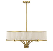 Savoy House 1-7752-6-322 Six Light Chandelier, Warm Brass (2)