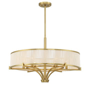 Savoy House 1-7752-6-322 Six Light Chandelier, Warm Brass (3)