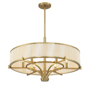 Savoy House 1-7752-6-322 Six Light Chandelier, Warm Brass (4)