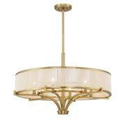 Savoy House 1-7752-6-322 Six Light Chandelier, Warm Brass (5)