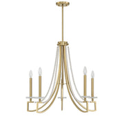 Savoy House 1-8803-5-322 Five Light Chandelier, Warm Brass (2)