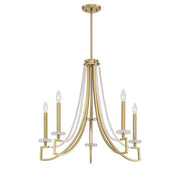 Savoy House 1-8803-5-322 Five Light Chandelier, Warm Brass (3)