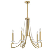 Savoy House 1-8803-5-322 Five Light Chandelier, Warm Brass (5)