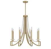 Savoy House 1-8804-8-322 Eight Light Chandelier, Warm Brass (2)