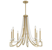 Savoy House 1-8804-8-322 Eight Light Chandelier, Warm Brass (5)