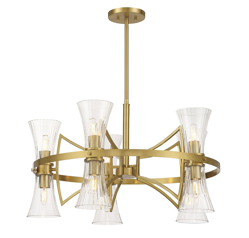 Savoy House 1-9704-10-322 Ten Light Chandelier, Warm Brass (5)
