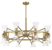 Savoy House 1-9705-16-322 16 Light Chandelier, Warm Brass (3)