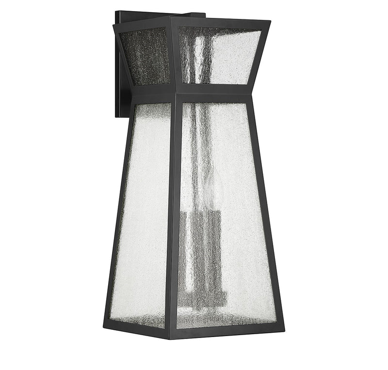 Savoy House 5-636-BK Three Light Outdoor Wall Lantern, Matte Black (2)