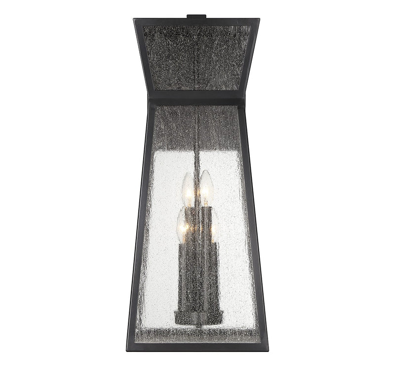 Savoy House 5-637-BK Four Light Outdoor Wall Lantern, Matte Black (3)