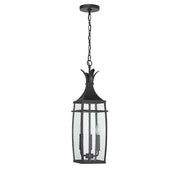 Savoy House 5-763-BK Three Light Outdoor Hanging Lantern, Matte Black (2)