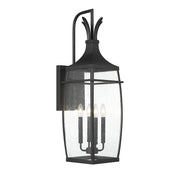 Savoy House 5-764-BK Four Light Outdoor Wall Lantern, Matte Black (4)