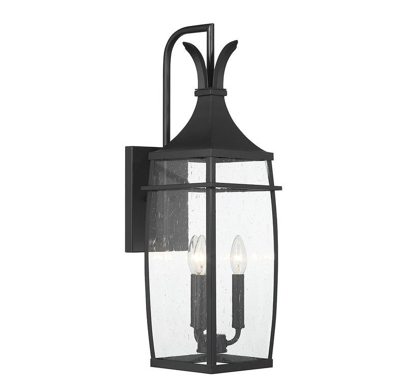 Savoy House 5-765-BK Three Light Outdoor Wall Lantern, Matte Black (4)