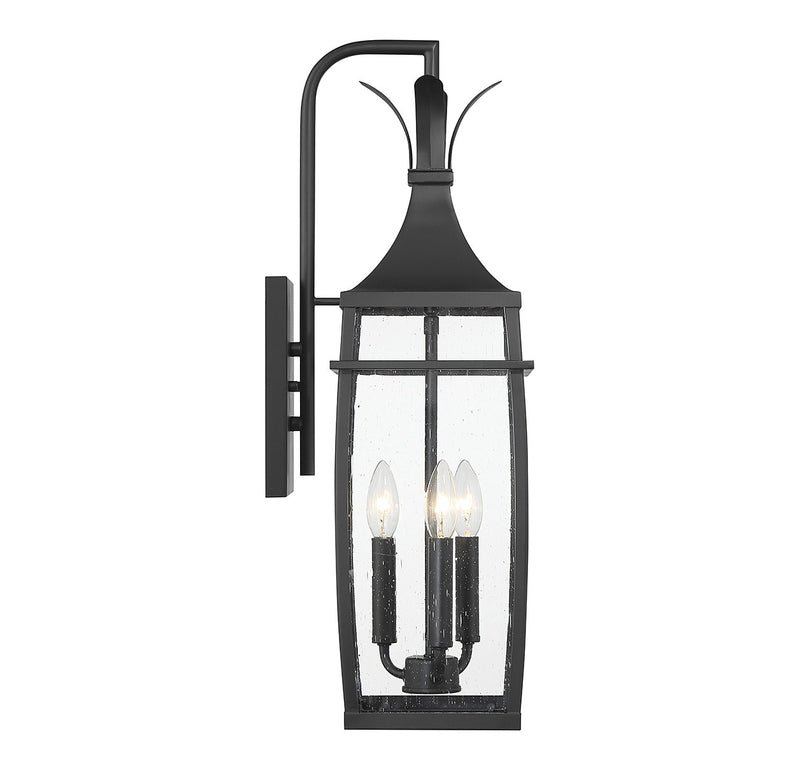 Savoy House 5-765-BK Three Light Outdoor Wall Lantern, Matte Black (5)