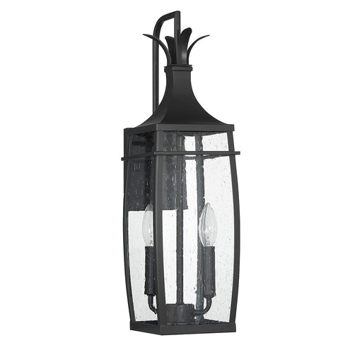 Savoy House 5-766-BK Two Light Outdoor Wall Lantern, Matte Black (2)