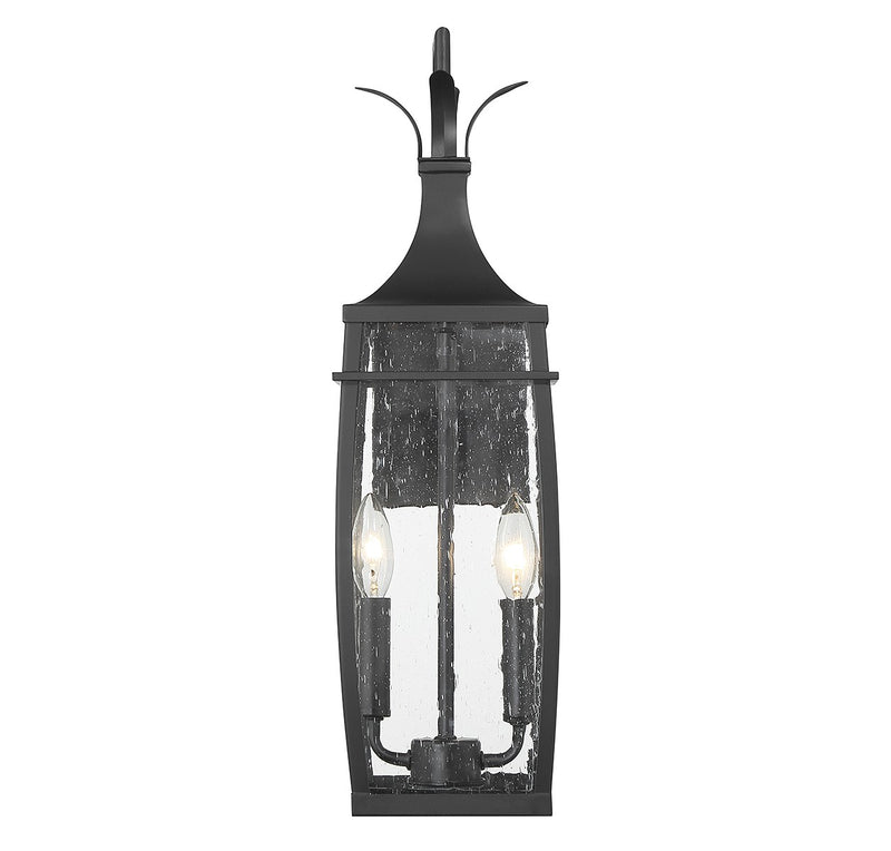 Savoy House 5-766-BK Two Light Outdoor Wall Lantern, Matte Black (3)