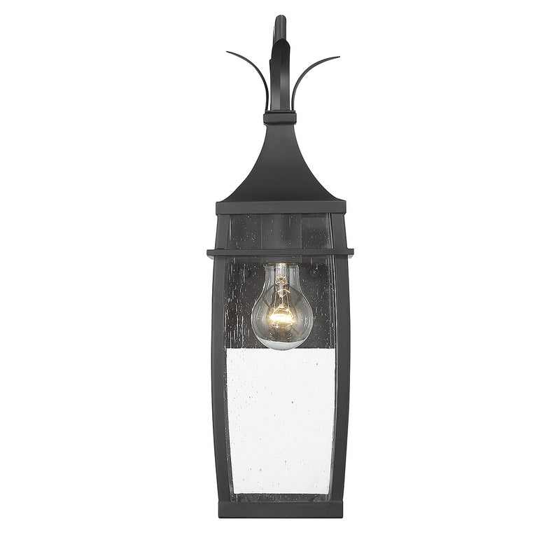 Savoy House 5-768-BK One Light Outdoor Wall Lantern, Matte Black (3)
