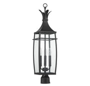Savoy House 5-769-BK Three Light Outdoor Post Lantern, Matte Black (2)