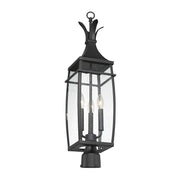 Savoy House 5-769-BK Three Light Outdoor Post Lantern, Matte Black (3)