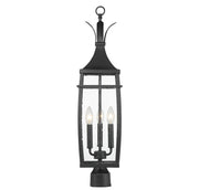 Savoy House 5-769-BK Three Light Outdoor Post Lantern, Matte Black (4)