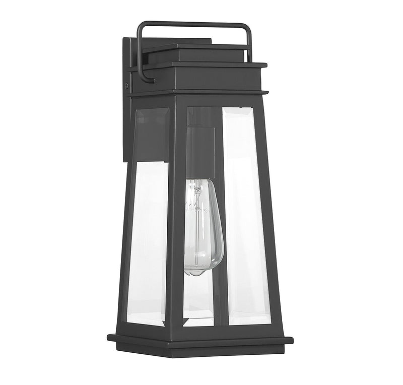Savoy House 5-812-BK One Light Outdoor Wall Lantern, Matte Black (2)