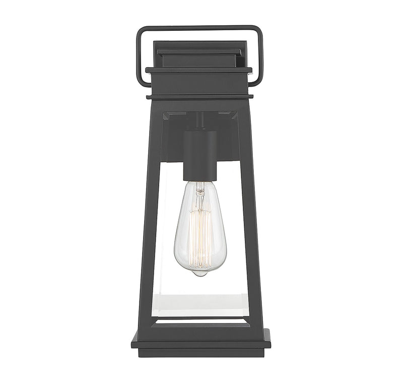 Savoy House 5-812-BK One Light Outdoor Wall Lantern, Matte Black (3)