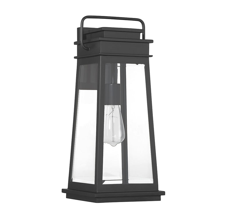 Savoy House 5-813-BK One Light Outdoor Wall Lantern, Matte Black (2)