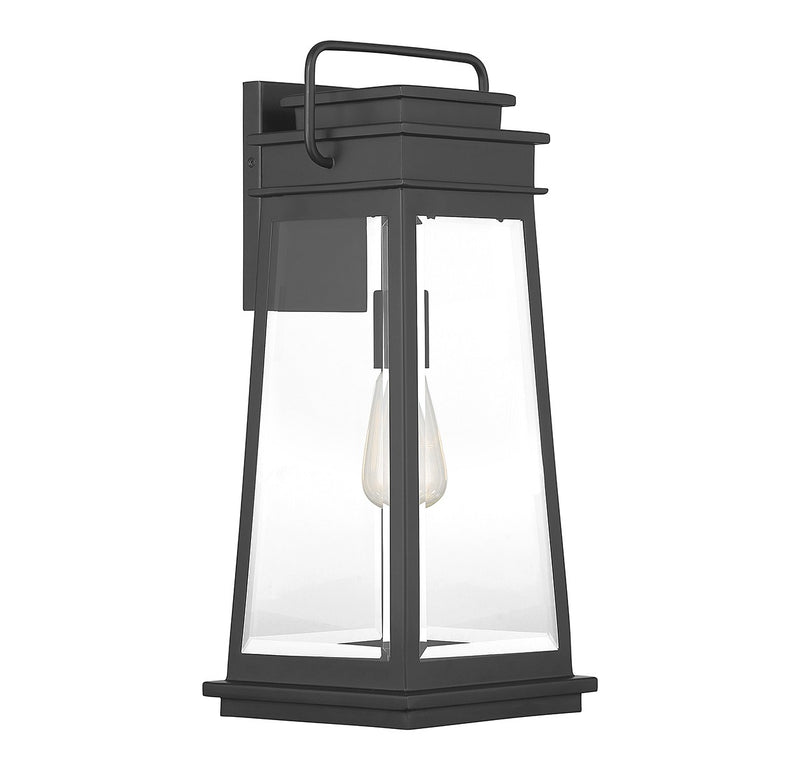 Savoy House 5-813-BK One Light Outdoor Wall Lantern, Matte Black (4)