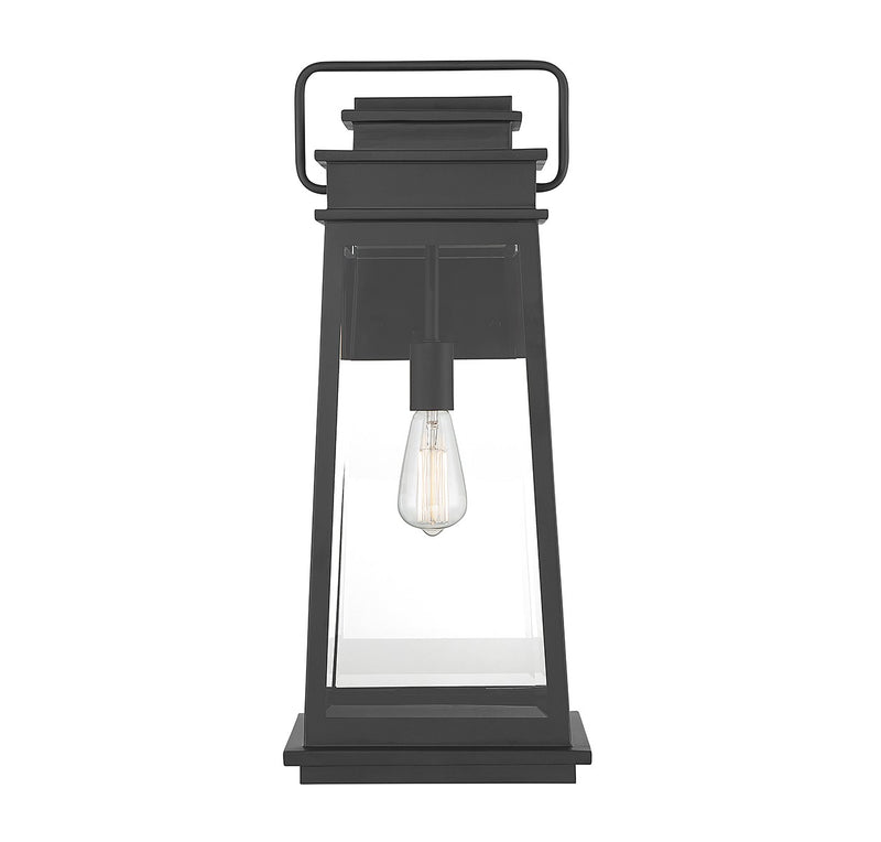 Savoy House 5-814-BK One Light Outdoor Wall Lantern, Matte Black (3)