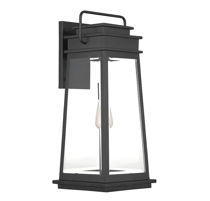 Savoy House 5-814-BK One Light Outdoor Wall Lantern, Matte Black (4)