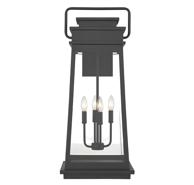 Savoy House 5-815-BK Four Light Outdoor Wall Lantern, Matte Black (3)