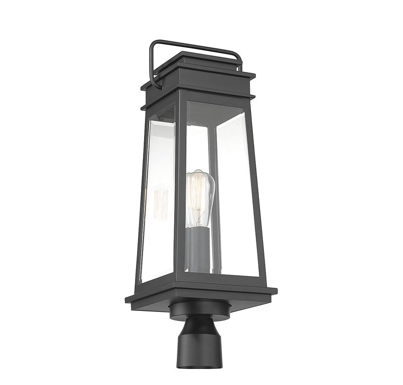 Savoy House 5-817-BK One Light Outdoor Post Lantern, Matte Black (3)