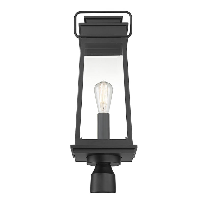 Savoy House 5-817-BK One Light Outdoor Post Lantern, Matte Black (5)
