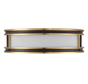 Savoy House 6-1822-4-143 Four Light Flush Mount, Matte Black w/Warm Brass (2)