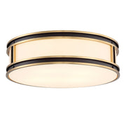Savoy House 6-1822-4-143 Four Light Flush Mount, Matte Black w/Warm Brass (3)