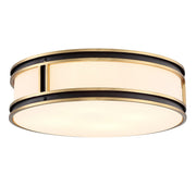 Savoy House 6-1822-4-143 Four Light Flush Mount, Matte Black w/Warm Brass (5)