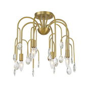 Savoy House 6-6684-4-127 Four Light Convertible Semi-Flush or Pendant, Noble Brass (3)
