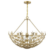 Savoy House 7-4199-6-171 Six Light Pendant, Burnished Brass (2)