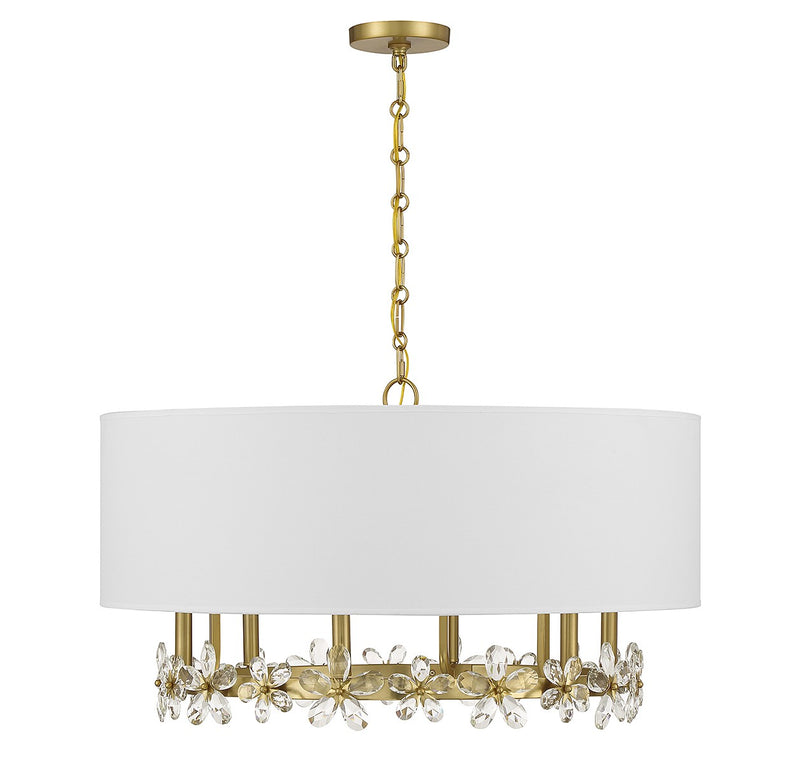 Savoy House 7-4368-6-322 Six Light Pendant, Warm Brass (2)