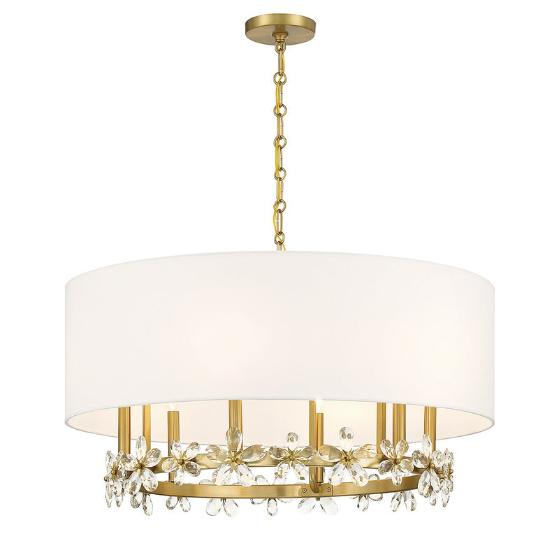 Savoy House 7-4368-6-322 Six Light Pendant, Warm Brass (3)