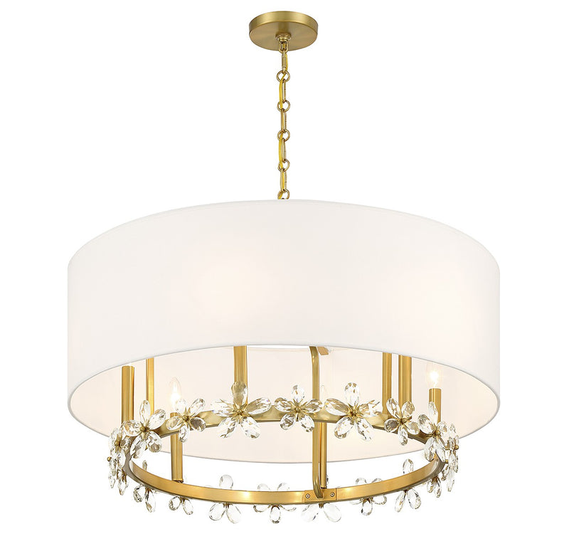 Savoy House 7-4368-6-322 Six Light Pendant, Warm Brass (4)