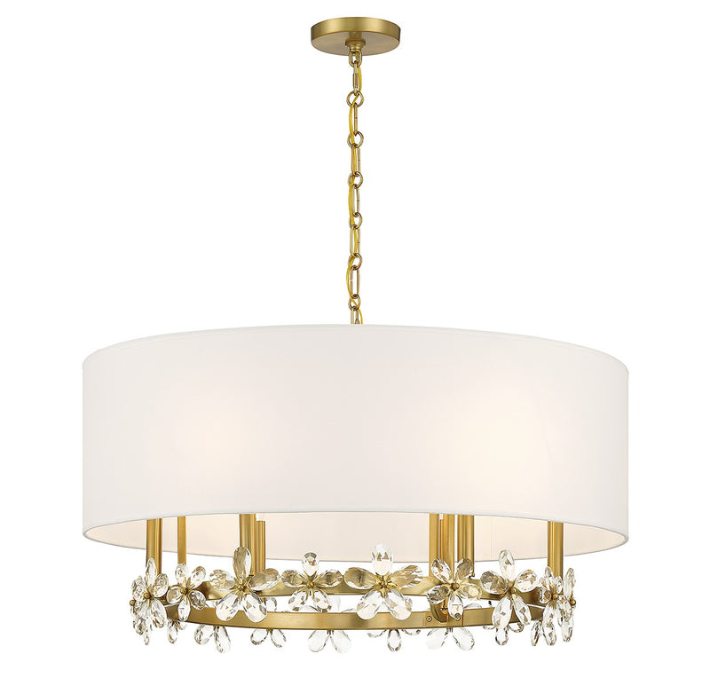 Savoy House 7-4368-6-322 Six Light Pendant, Warm Brass (5)