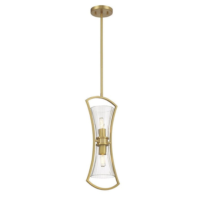 Savoy House 7-9703-2-322 Two Light Pendant, Warm Brass (4)