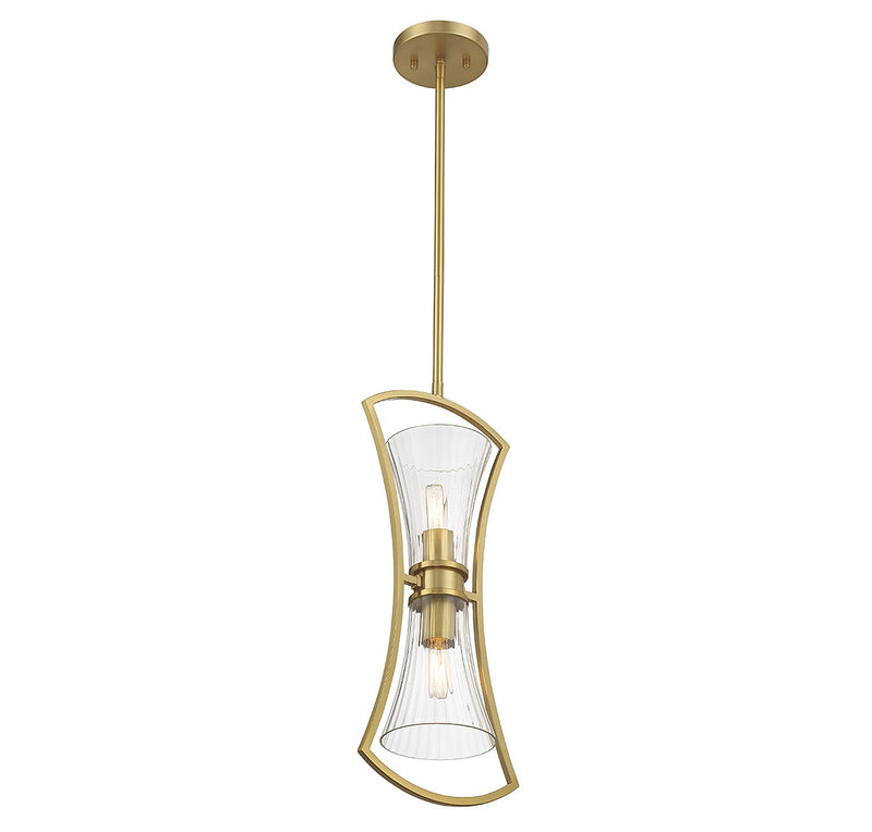 Savoy House 7-9703-2-322 Two Light Pendant, Warm Brass (5)