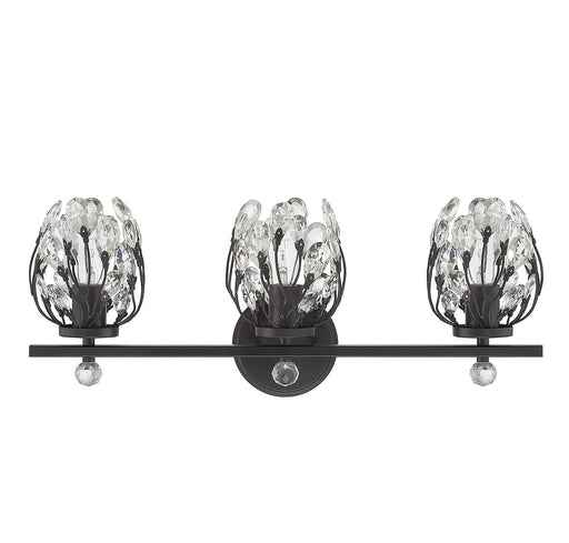 Savoy House 8-6601-3-BK Three Light Bathroom Vanity, Matte Black (2)