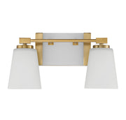 Savoy House 8-6901-2-322 Two Light Bathroom Vanity, Warm Brass (2)