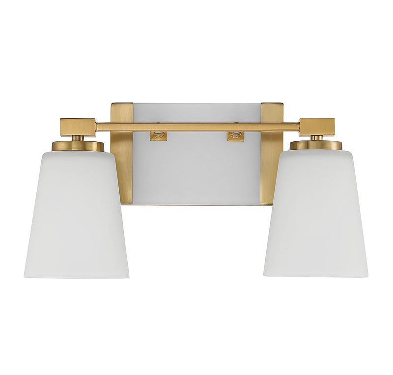 Savoy House 8-6901-2-322 Two Light Bathroom Vanity, Warm Brass (2)