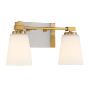 Savoy House 8-6901-2-322 Two Light Bathroom Vanity, Warm Brass (3)