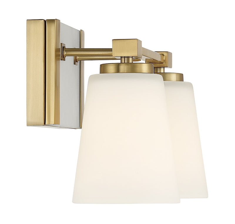 Savoy House 8-6901-2-322 Two Light Bathroom Vanity, Warm Brass (5)