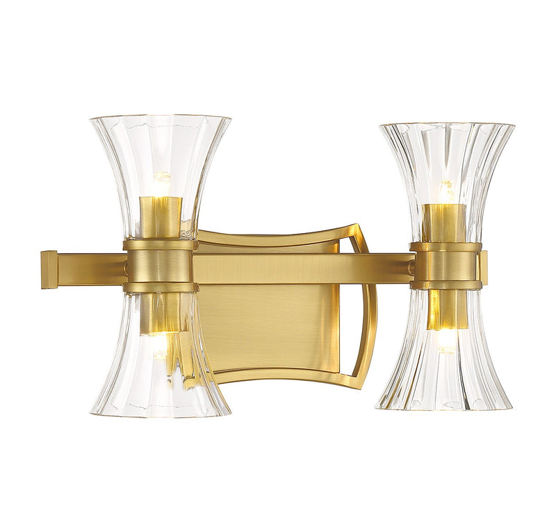 Savoy House 8-9702-4-322 LED Bathroom Vanity, Warm Brass (3)